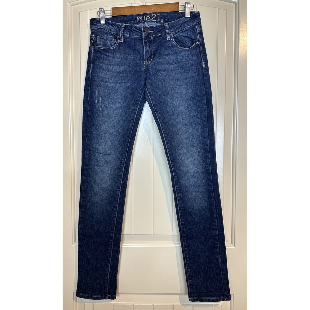 RUE 21 WOMENS 3/4 SKINNY STRETCH low rise JEANS‎  Y2K GUC
